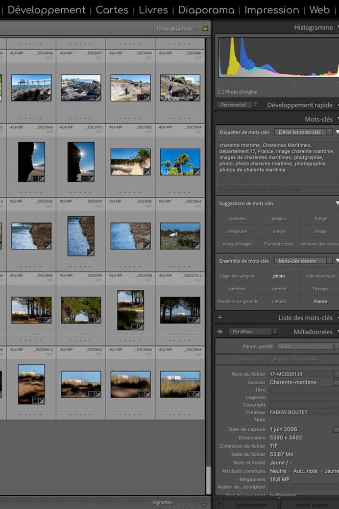 cours lightroom